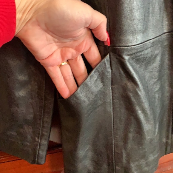 Black Leather women’s jacket - Picture 4 of 5